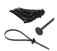TERF® 20 Pcs Black Chassis Cable Ties 370mm (14.57'') X 7.6mm Nylon Car Chassis Panel Automotive Boat Trailer Zips Tie Fastener Wire Harness Clips Wraps Home Office Workshop Warehouse DIY Use