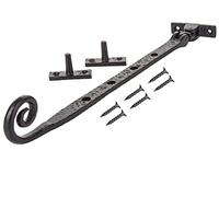 TERF®250mm Heavy Duty Antique Black Window Casement Stay Spoon Style 250mm (10'') Including Fixing Screw - Pack of 1