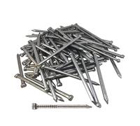 TERF® 30mm Bright Finish Oval Nails 30mm (1.18 inch) Oval Head Nails for Soft and Hard Timber Wooden Chipboard Joinery Skirting Flooring Construction Furniture Craft Multi Purpose Use - Pack of 200