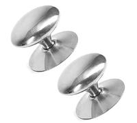 TERF® 30mm Traditional Polished Chrome Cabinet Door Knobs 30mm Chest Drawer Cupboard Kitchen Wardrobe Door Pull Handle Knobs with Fixing Screw for Home Office and Multi Use - Pack of 2