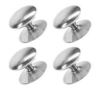 TERF® 30mm Traditional Polished Chrome Cabinet Door Knobs 30mm Chest Drawer Cupboard Kitchen Wardrobe Door Pull Handle Knobs with Fixing Screw for Home Office and Multi Use - Pack of 4