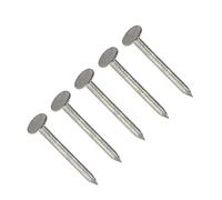 TERF® 40mm X 2.65mm Galvanised Clout Nails 40mm (1.5 inch) X 2.65mm Large Head Clout Nails for Roofing DIY and Crafts Home Decor Woodwork Furniture and Construction (50mm X 3.35mm (100 Pcs))