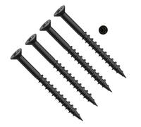 TERF® Carcass Screws 4.0mm X 33mm Pozi Drive Flat Countersunk Head Black Phosphate Finish Coarse Thread Screws For Use of Chipboard MDF Carcass Screw Size 4.0mm X 33mm - Pack of 100