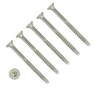 TERF® Decking Screws 6.0mm X 90mm Self Drilling Point Star Torx Drive Flat Countersunk Head Stainless Steel A2 (304) Anti Corrosion Screws For Decking Fence Floorboard Hard And Softwood - Pack of 10