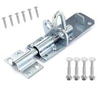 TERF® Heavy Duty Brenton Bolt Zinc 150mm (6 inch) Strong Silver Padlock bolt For Use with Gates Sheds Garage Doors Lock and Out House Doors Zinc - 150mm