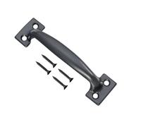 TERF® Heavy Duty Door Pull Handle Black 200mm (8 inch) Including Fixing Screw for Kitchen Cupboard Cabinet Drawer Door Pull Handle - Pack of 1