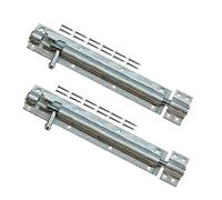 TERF® Heavy Duty Galvanised Tower Door Bolt Barrel Slide Lock 250mm [10''] Door Latch with Screws Ideal for Internal External Strong Doors Locks for Bathroom Shed Garden Gate and Multi Use - Pack of 2