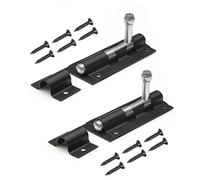 TERF® Heavy Duty Tower Door Bolt Barrel Slide Lock Bolt Black 75mm [3''] Door Latch with Screws Ideal for Internal External Strong Doors Locks for Shed Garden Gate and Multi Use - Pack of 2