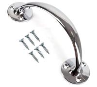 TERF® Heavy Duty Vintage Style Bow Door Pull Handle Chrome 150mm (6 inch) Including Fixing Screw for Kitchen Cupboard Cabinet Drawer Door Pull Handle - Pack of 1