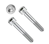 TERF® M10 X 130mm Hex Socket Cap Head Machine Screws Stainless Steel A2 (304) Machine Screw M10 (10mm) X 130mm Allen Key Hexagonal Socket Cap Bolts - Pack of 2
