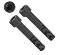 TERF® M10 X 140mm Hex Socket Cap Head Machine Screws Self Colour Black High Tensile Grade 12.9 Machine Screw M10 (10mm) X 140mm Allen Key Hexagonal Socket Bolts - Pack of 4