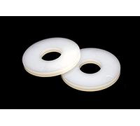 TERF® M16 White Nylon Penny Washer Size M16 / 16mm ID (Hole) X 50mm OD X 3mm Thickness White Nylon Penny Washers - Pack of 4