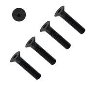 TERF® M4 X 25mm Hex Socket Countersunk Black Machine Screw M4 (4mm) X 25mm Allen Key Bolts Hexagonal Socket Countersunk Machine Screws - Pack of 20