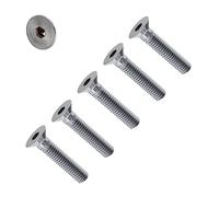TERF® M4 X 6mm Hex Socket Countersunk Machine Screws Stainless Steel A2 (304) Machine Screw M4 (4mm) X 6mm Allen Key Hexagonal Socket Countersunk Bolts - Pack of 20