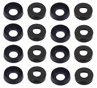 TERF® M6 Data Rack Cup Washer Black Nylon Suitable For Rack Mount Equipment M6 Pan and Cheese Head Screws - Pack of 50