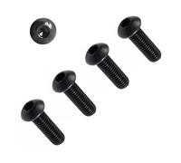 TERF® M6 X 8mm Hex Socket Cap Button Head Machine Screws Black High Tensile Grade 10.9 Machine Screw M6 (6mm) X 8mm Allen Key Hexagonal Socket Bolts - Pack of 20