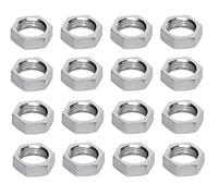 TERF® M8 Half Lock Hex Nut M8 (8mm) Steel Hex Hexagon Lock Nuts - Pack of 50