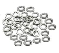 TERF® M8 Rectangular Section Spring Washer M8 (8mm) Steel Split Lock Spring Washer - Pack of 100