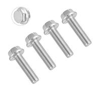 TERF® M8 X 16mm Serrated Flanged Hex Head Bolt M8 (8mm) X 16mm Serrated Flanged Hexagonal Head Set Screw Bolts - Pack of 10
