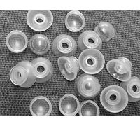 TERF® M8 X 28mm Clear Flexible PVC Roofing Sealing Sela Washer and Cap Cover M8 (8mm) X 28mm Corrugated Sheet Sela Washer and Cap Cover For Weatherproof Sealing Protecting - Pack of 10