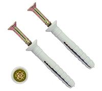 TERF® Nylon Hammer Fixing Flat Countersunk Head Zinc Yellow 6.0mm X 80mm - Pack of 25