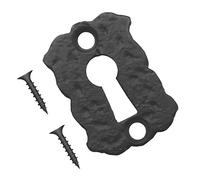 TERF® Traditional Vintage Style Antique Black Escutcheon Open 45mm Keyhole Cover Escutcheon Including Fixing Screw - Pack of 1