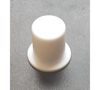 TERF® White Plastic Protective Shouldered Cap Cover M10 (10mm) X 17mm Shouldered End Cap for Screw Thread Rod Stud Pipe Bolt End Protector Safety Cap Cover - Pack of 10