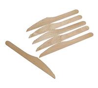 TerGing Disposable Wooden Knives, Pack of 100 Pcs