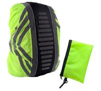 Terilamy Waterproof Backpack Cover 40L, Reflective Rucksack Rain Cover with Cross-Strap Anti-Slip, Lightweight Pack Protector for Hiking Camping Cycling Travel - Includes Storage Bag