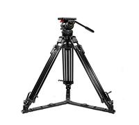Teris 12kg 66" Professional Aluminum Tripod Video Camera Tripod Fluid Head 100mm Bowl Heavy Duty Camcorder Tripod TX-V12L Plus for ENG ARRI RED Sony Camera Film Camera