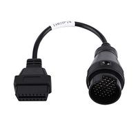 Terisass Adapter Cable 38 Pin to 16 Pin On-Board Diagnostics2 On-Board Diagnostics II Adapter Connector Diagnostic Cable Extension Cable for Truck+38 pin obd lead