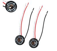 Terisass Brake Stop & Tail Bulb Holder Light Holder Connector 2Pcs 12-24V Car LED Light Bulb Holder Connector Plug Adapter 1157 Automobile Turn Brake Lamp Adapter Wiring Cable