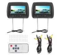 Terisass Dual Portable DVD Player Car Headrest Video Players 7 in HD LCD Digital Touch Screen USB/SD/TV Car MP5 Player