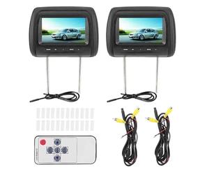 Terisass Dual Portable DVD Player Car Headrest Video Players 7 in HD LCD Digital Touch Screen USB/SD/TV Car MP5 Player