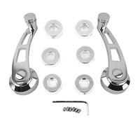 Terisass Window Crank Handle Billet Window Cranks Classic Auto Manual Window Handle Riser Winder Crank Car Accessory Fit for for Truck Universal Silver