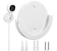 Terixe Wall Mount for Nanit, Wall Mount Bracket Compatible with Nanit Flex Multi-Stand - Round, White, Easily Fixes The Monitor to The Wall