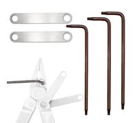 Terixe Wrench Set for Leatherman Multi-Tools - Includes 2 304 Stainless Steel Knurled Nut Wrenches, 2 S2 Steel T10 Wrenches, 1 S2 Steel T8 Wrench - Ideal Addition to Leatherman Multi-Tool Kit