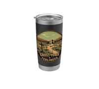 Terlingua Ghost and Town Vintage Art Design Stainless Steel Insulated Tumbler