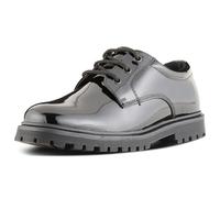 Term Bailey Patent Girls School Shoes - Genuine Black Patent Leather With Memory Foam Insoles - Lightweight Smart Uniform Shoes - Size UK 8