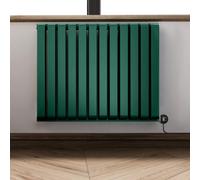 Terma Electric Radiator (Wifi), Warp Room E, 630h x 785w(mm), 0.8 kw, RAL 6028 (Matt) Green
