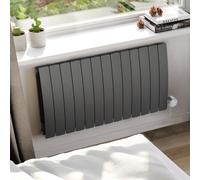 Terma 230V 1.5Kw Graphite Smart Horizontal Oil-Filled Radiator (H) 590mm X (W) 1040mm