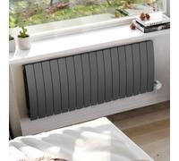Terma 230V 2Kw Graphite Smart Horizontal Oil-Filled Radiator (H) 590mm X (W) 1360mm