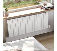 Terma Electric Radiator, Aluminium, White Matt, 590h x 1360w (mm) [2kw]