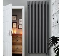 Terma Electric Radiator, Steel, Modern Grey, 2000h x 755w (mm) [2kw]