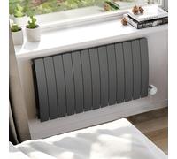 Terma Electric Radiator (Wifi), Bergamo E, 590h x 1040w(mm), 1.5 kw, Graphite Grey