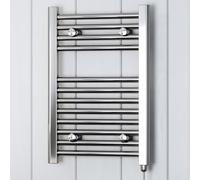 Terma Electric Towel Rail, Steel, Chrome, 600h x 400w