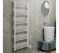 Terma Electric Towel Rail, Steel, Soft 9016 (Matt White), 1380h x 500w