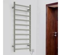 Terma Electric Towel Rail, Steel, Sparkling Gravel, 1200h x 500w