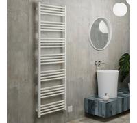 Terma Fiona Matt Soft White Oil-Filled Electric Towel Radiator Terma Sim Element (H) 1620mm X (W) 500mm