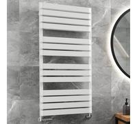Terma Heated Towel Rail, Warp T Bold 1110/500, Soft 9016 (Matt White)